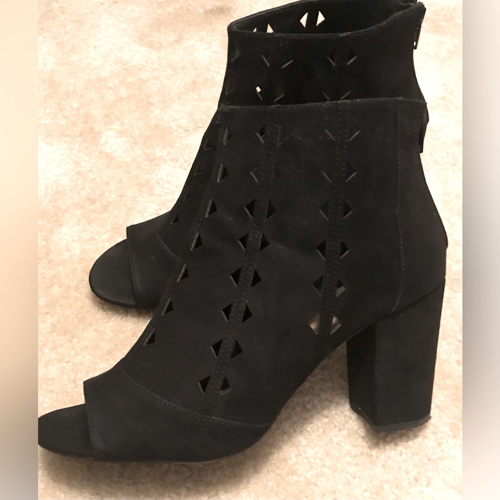 Brash Women Black Ankle Boots, Size 11